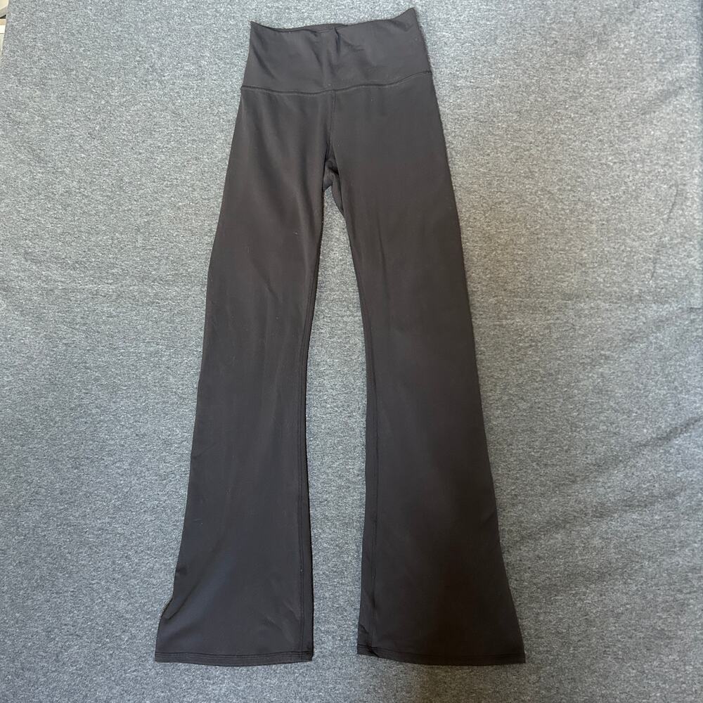 prana leggings gray/black small flare